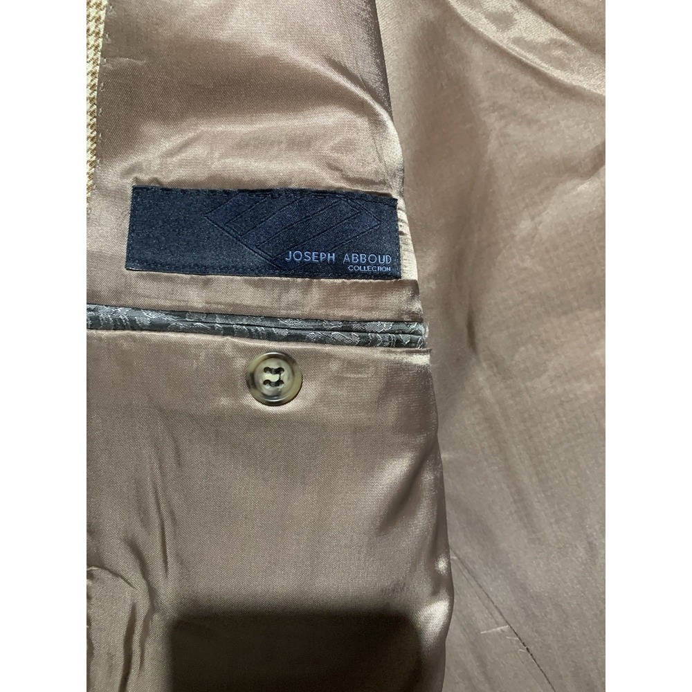 Jospeh Abboud Men's Tan Suit Jacket Size 48L - Picture 4 of 13